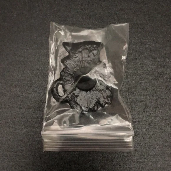 Funny Skull Coffee Mug Cup “Death Before Decaf” Metal Enamel Pin Brooch - Picture 4 of 8